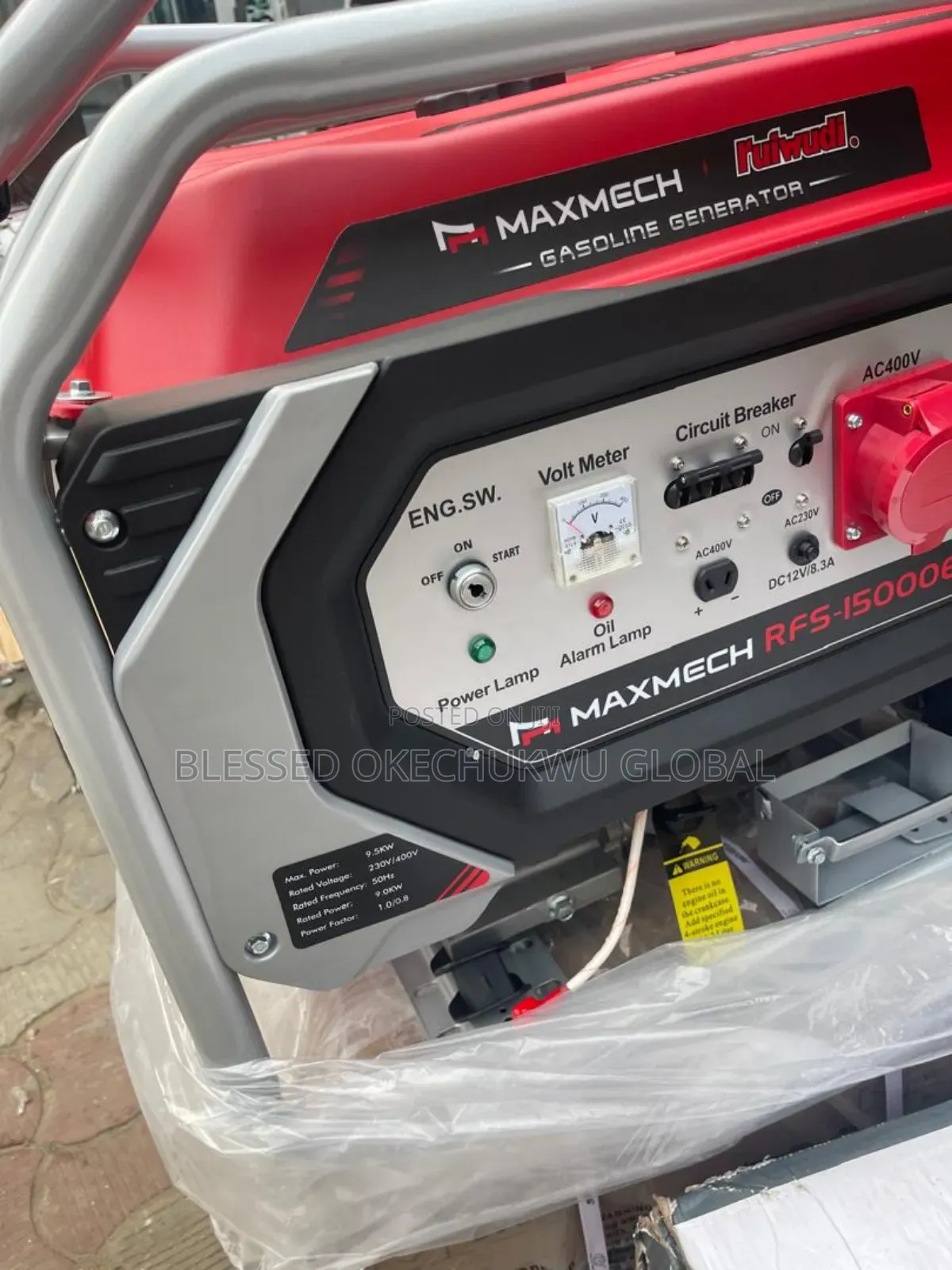 15kva Original 3phase Maxmech Generator  Copper