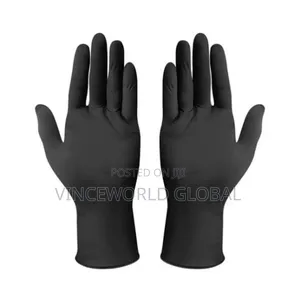 100pcs Disposable Black Gloves