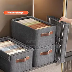 Foldable Wardrobe Storage Box With Cover