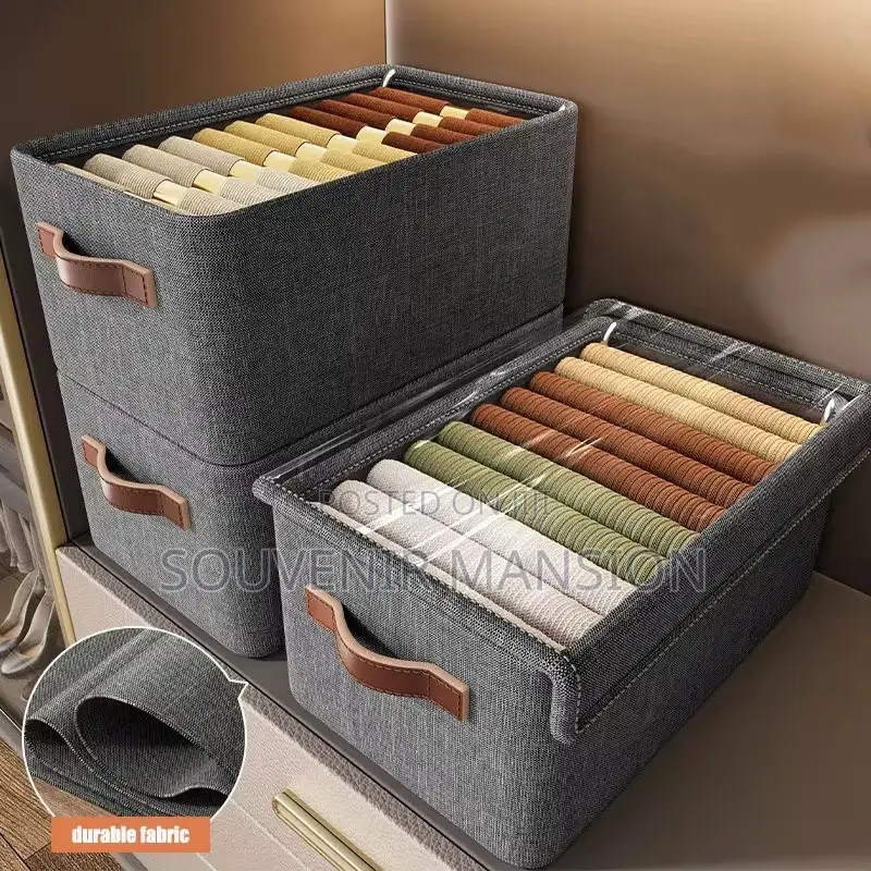 Foldable Wardrobe Storage Box With Cover