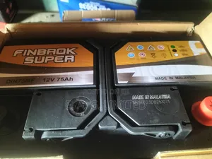 Finbrok Super Battery, Din75mf, 12v 75ah, Made in Malaysia.