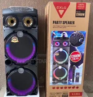 Exlg Party Speaker With Microphone 12000w
