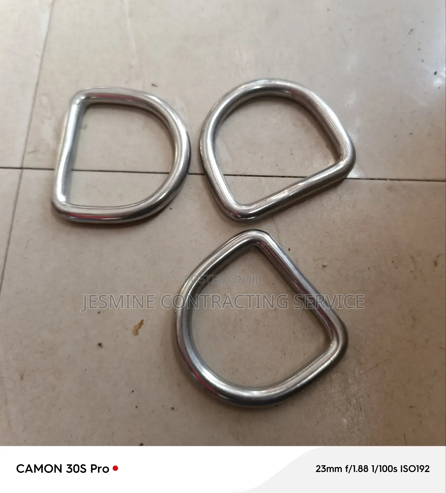Stainless D Ring Thick