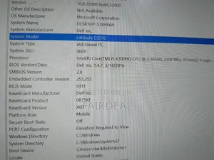 Laptop Dell Latitude E5570 8GB Intel Core i5 SSD 256GB