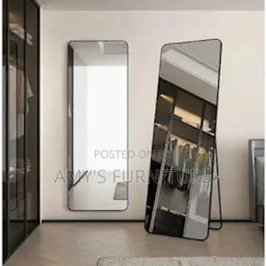 Frame Wall/ Standing Mirror - Black
Size 50