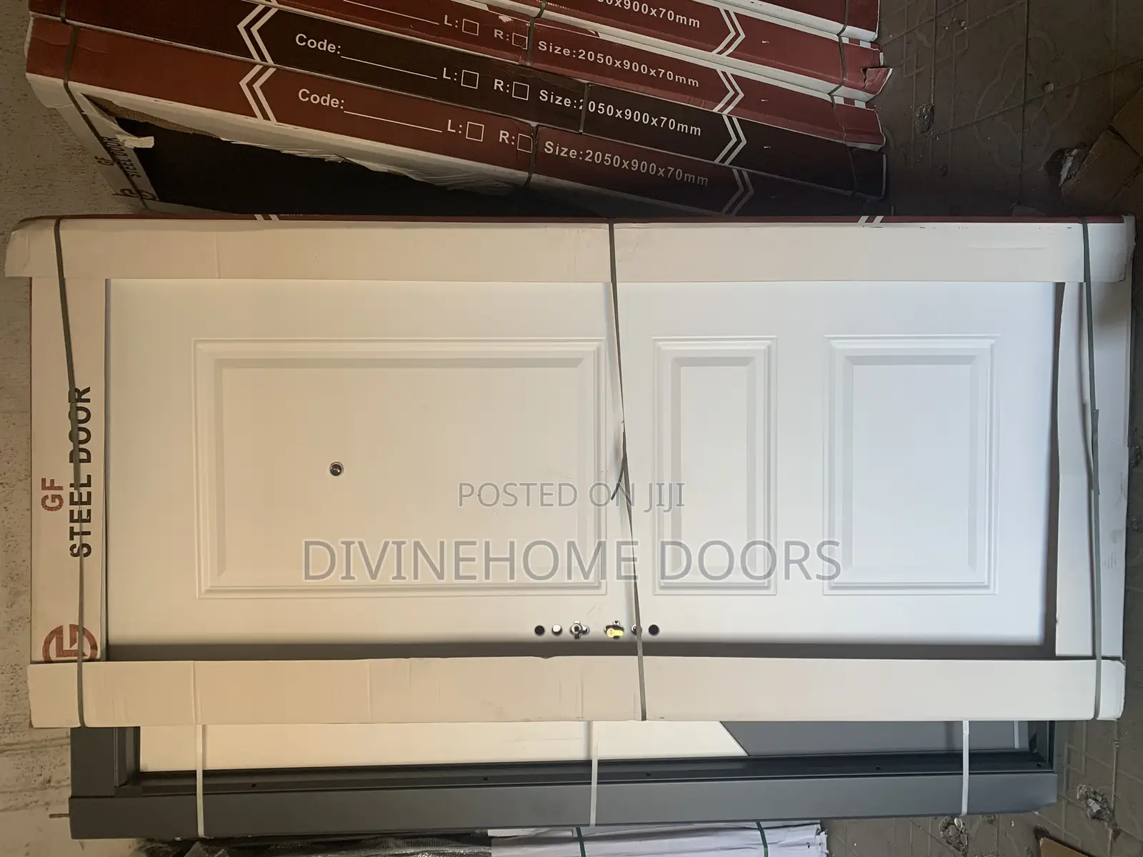 White Security Door