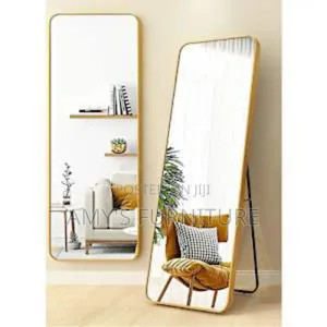 Standing / Wall Mounted Dressing Mirror - Gold Size 50