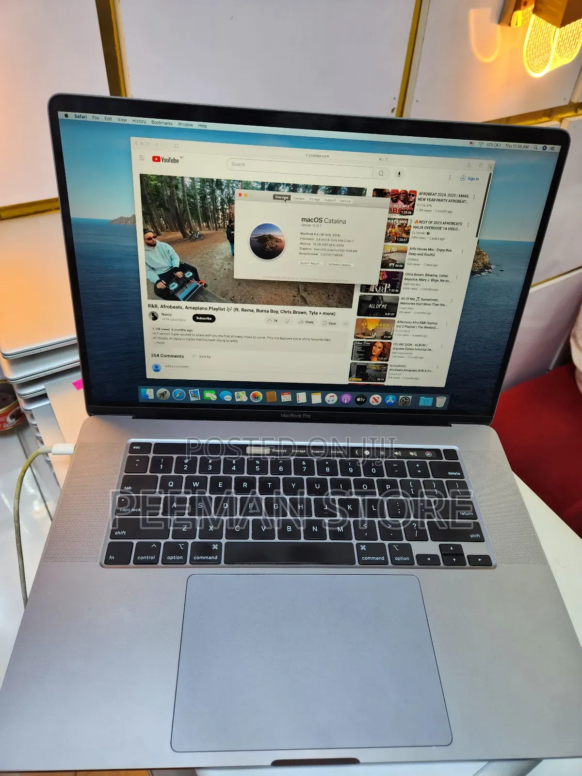 Laptop Apple MacBook Pro 2019 16GB Intel Core I7 SSD 512GB