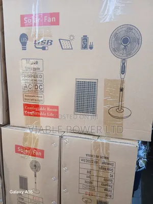 16 Inches Ac Dc Charweek Solar Fan