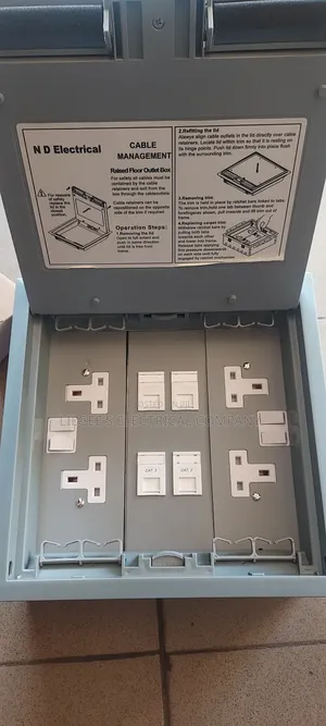 Original Floor Outlet Box With Four Socket and Four Data .