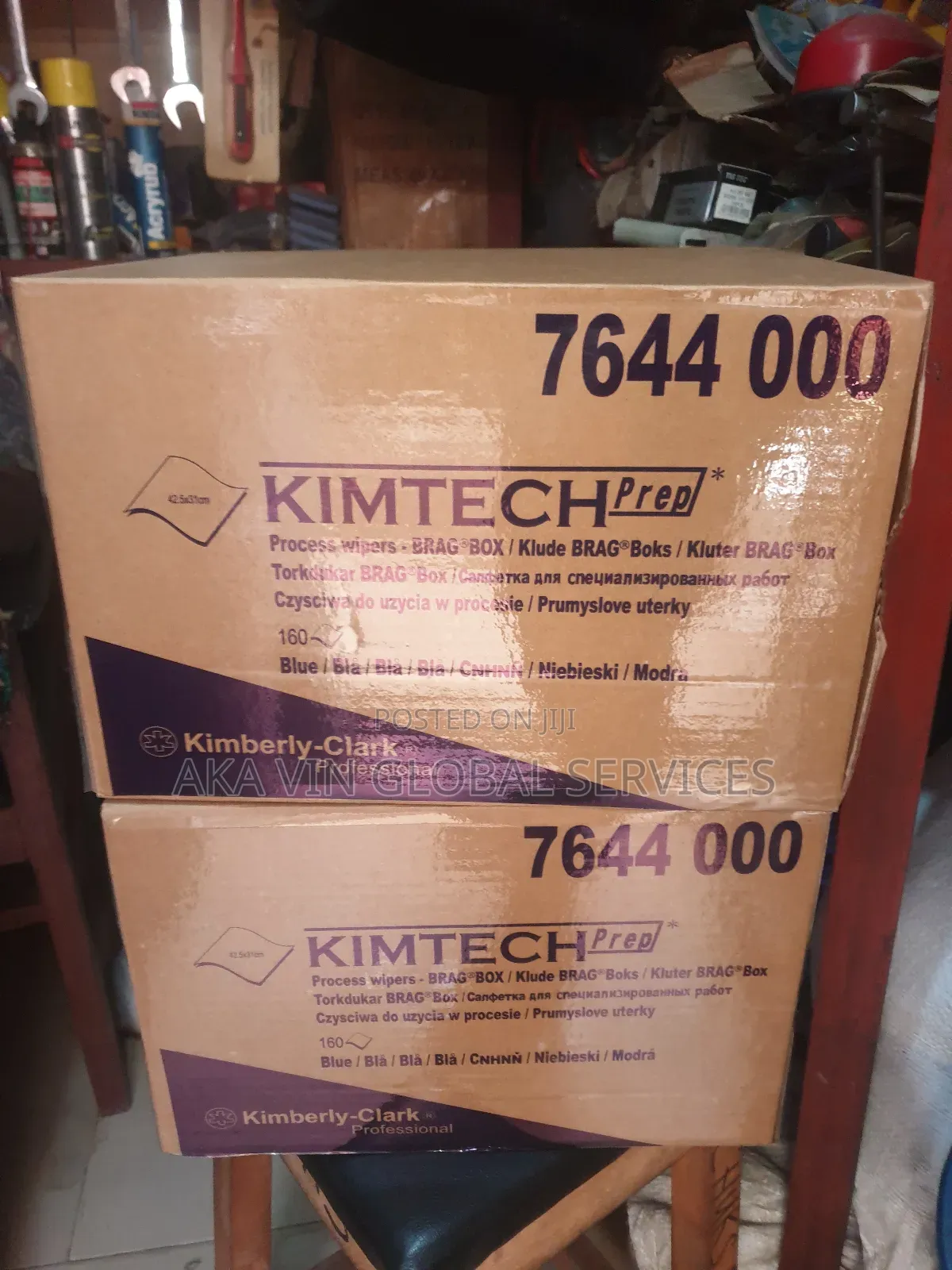 Kimtech Process Wipers 7644 - 1 Brag Box X 160 Blue Cloths