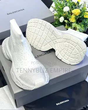 Sleek Sock-Fit Latest Rhinestone Balenciaga Sneakers