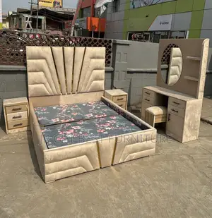 Standard Set of Upholstery HDF Padded 6 by 6 Bedframe