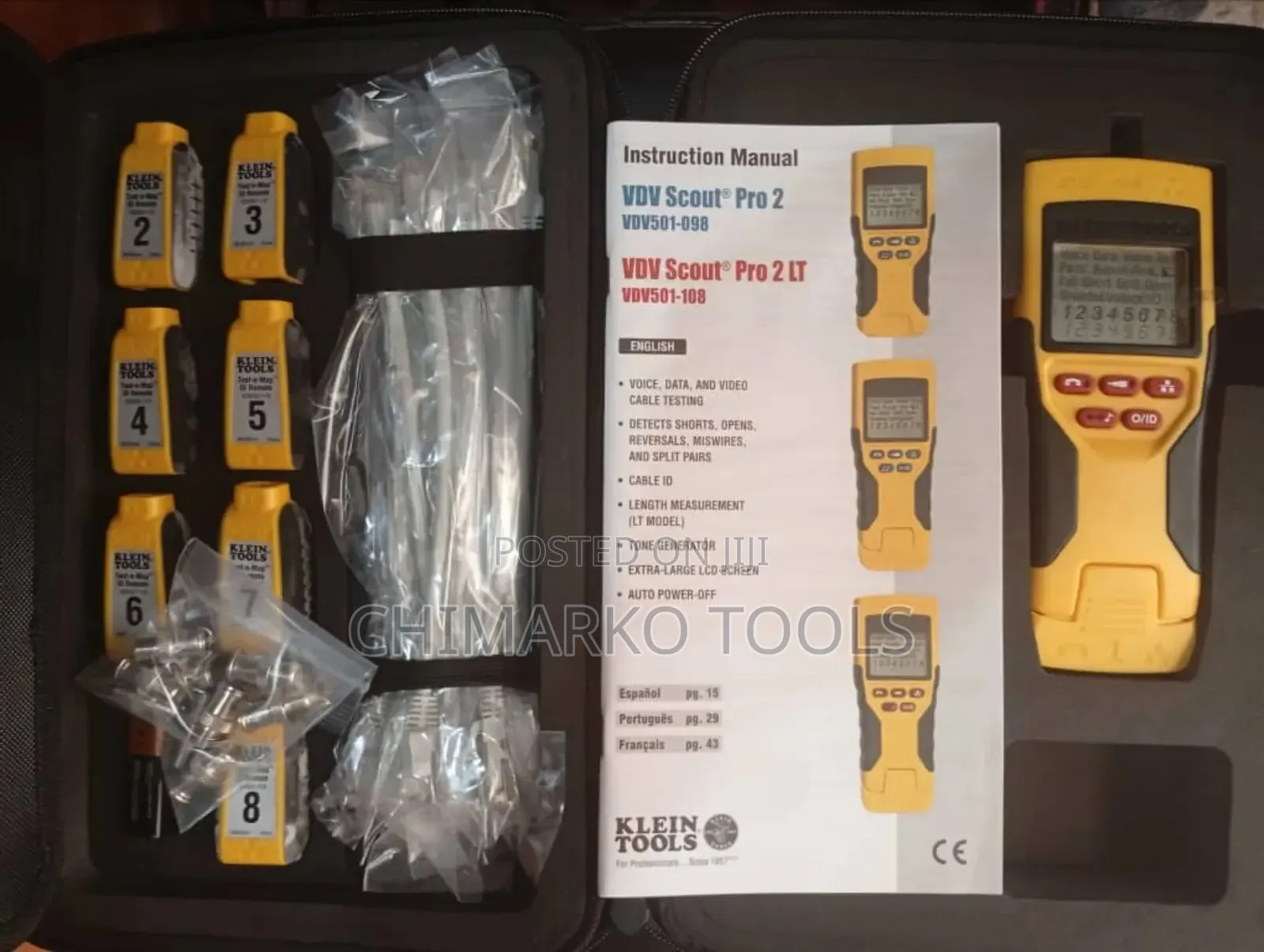 Cable Tester Kit With VDV Scout Pro 2