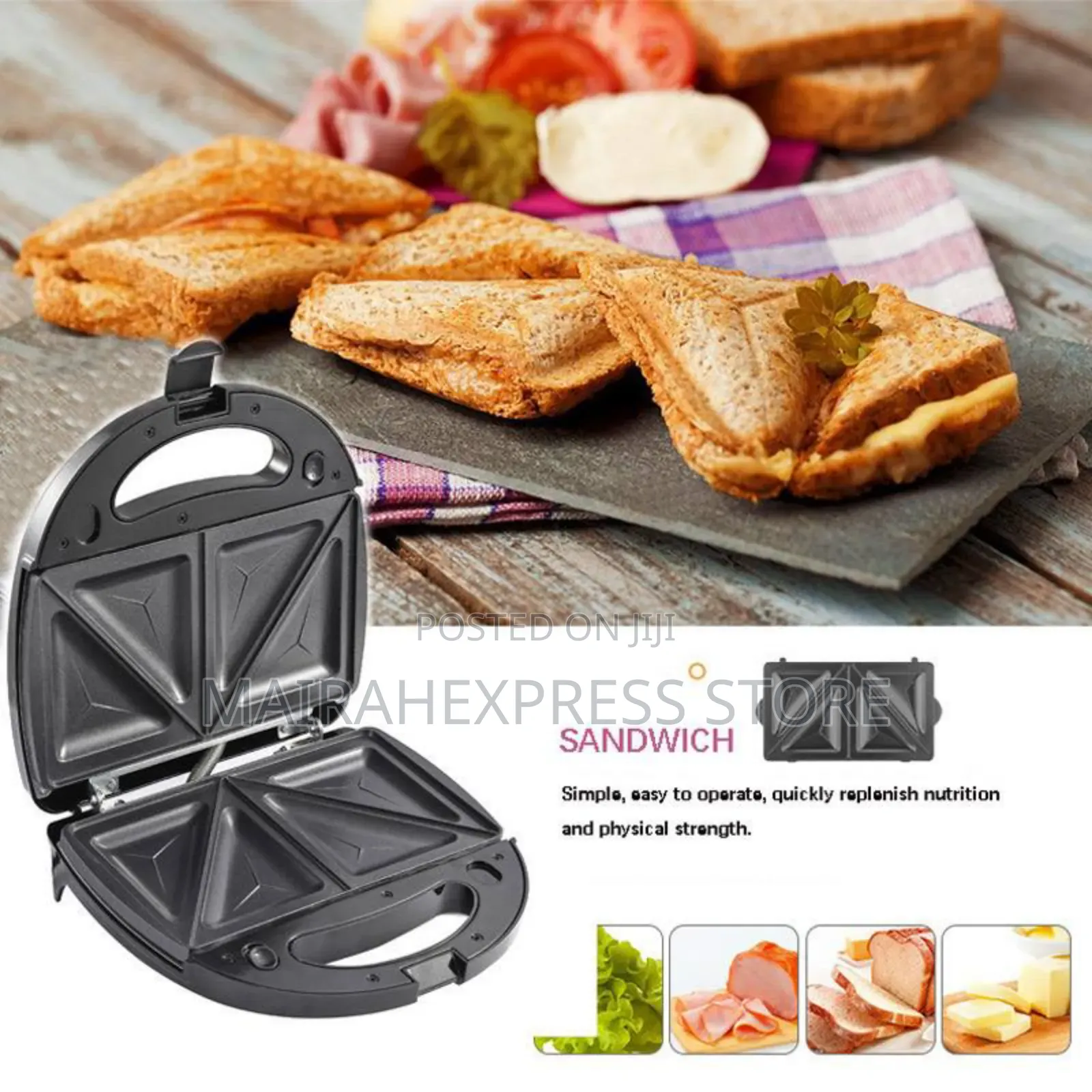 Two Face Sandwich Maker Toaster Machine