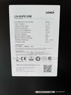 355w All Black Longi Halfcut Panel
