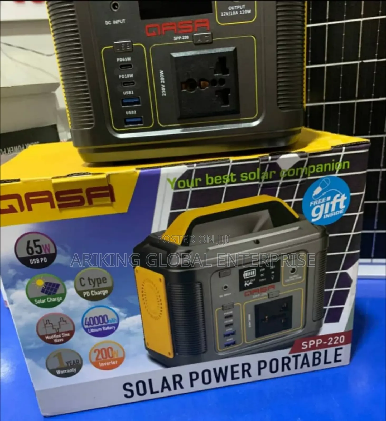 Portable Solar-Powered Gasa Generator