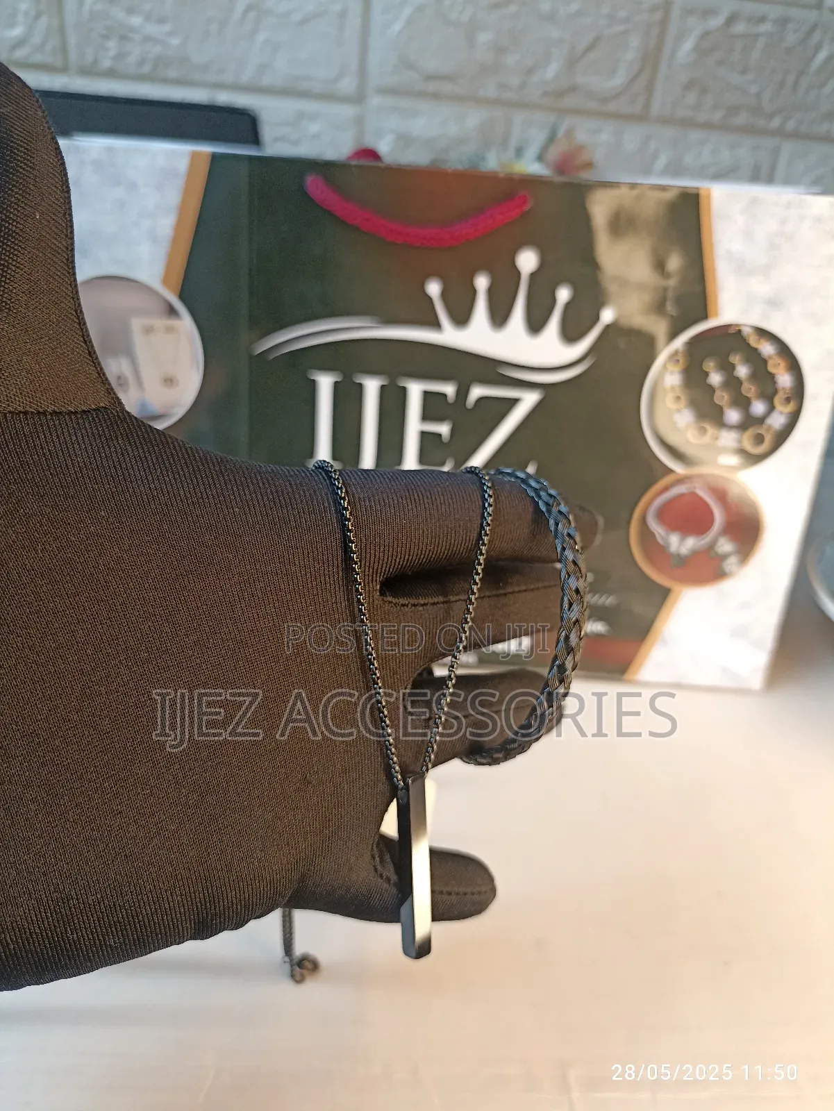 Male Bangle+ Necklace Set