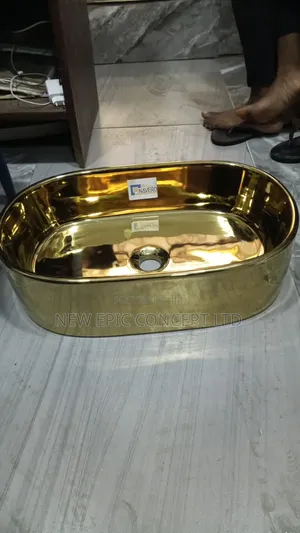 Gold Counter Top Wash Hand Basin