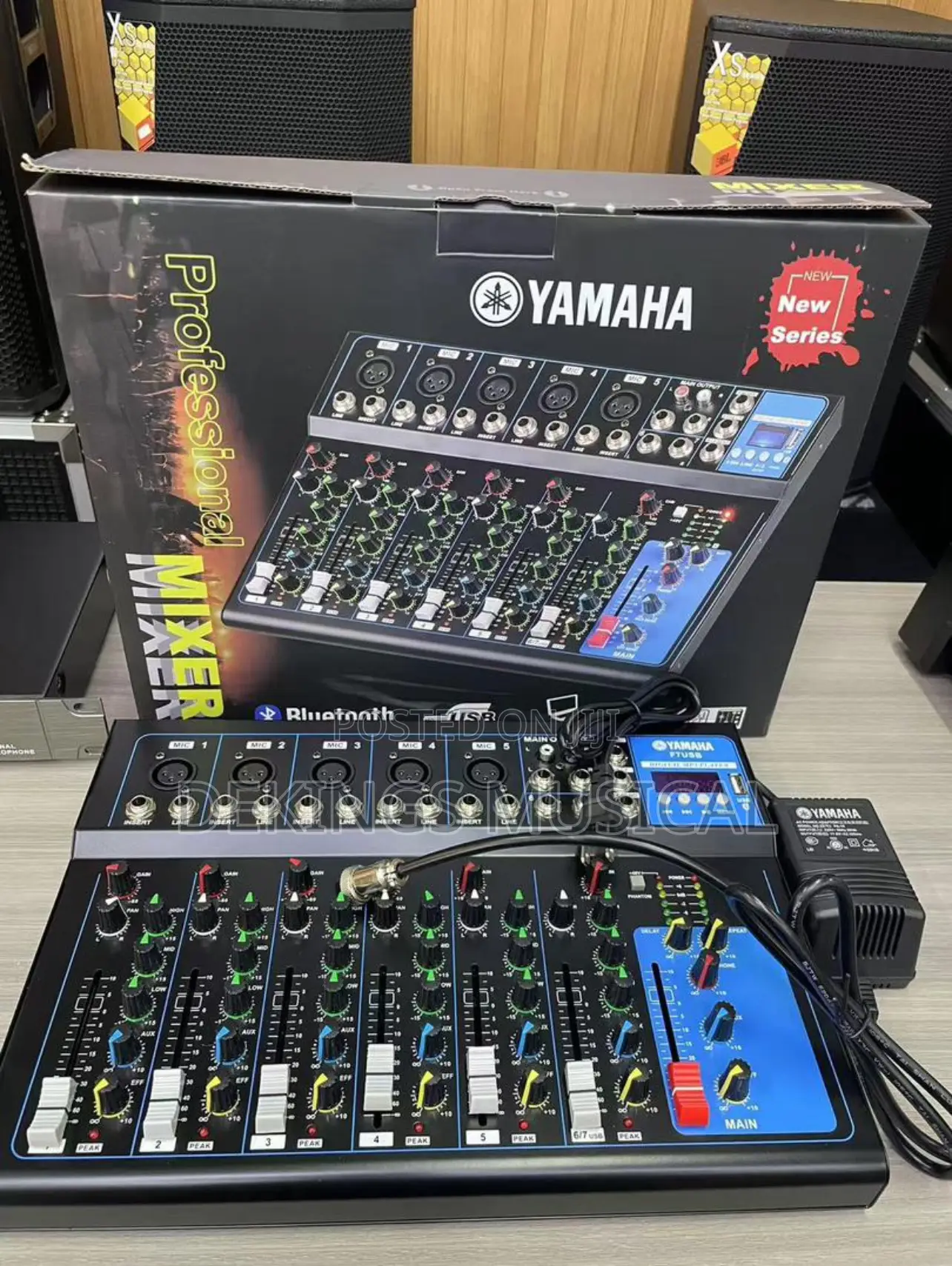 Yamaha Seven 7 Channels Analog Console Mixer Bluetooth/ Usb