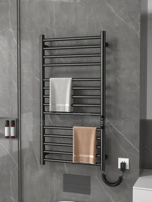 Luxury Black Electric Towel Warmer Rack