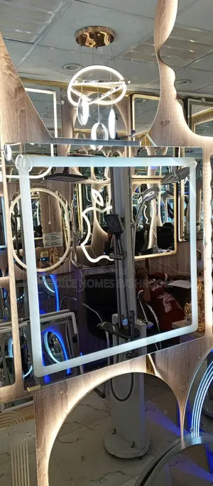 Square Luxury Led Light Bathroom Vanity Mirror