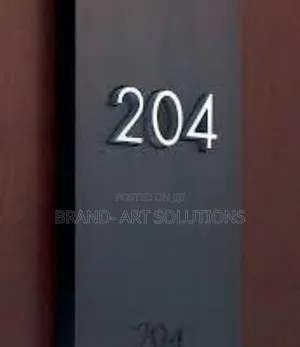 Hotel Room Number Signage