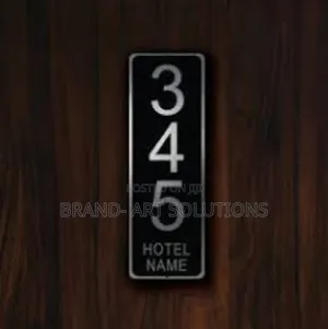 Hotel Room Number Signage