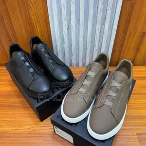 Original Zegna Deerskin Triple Stitch Sneakers