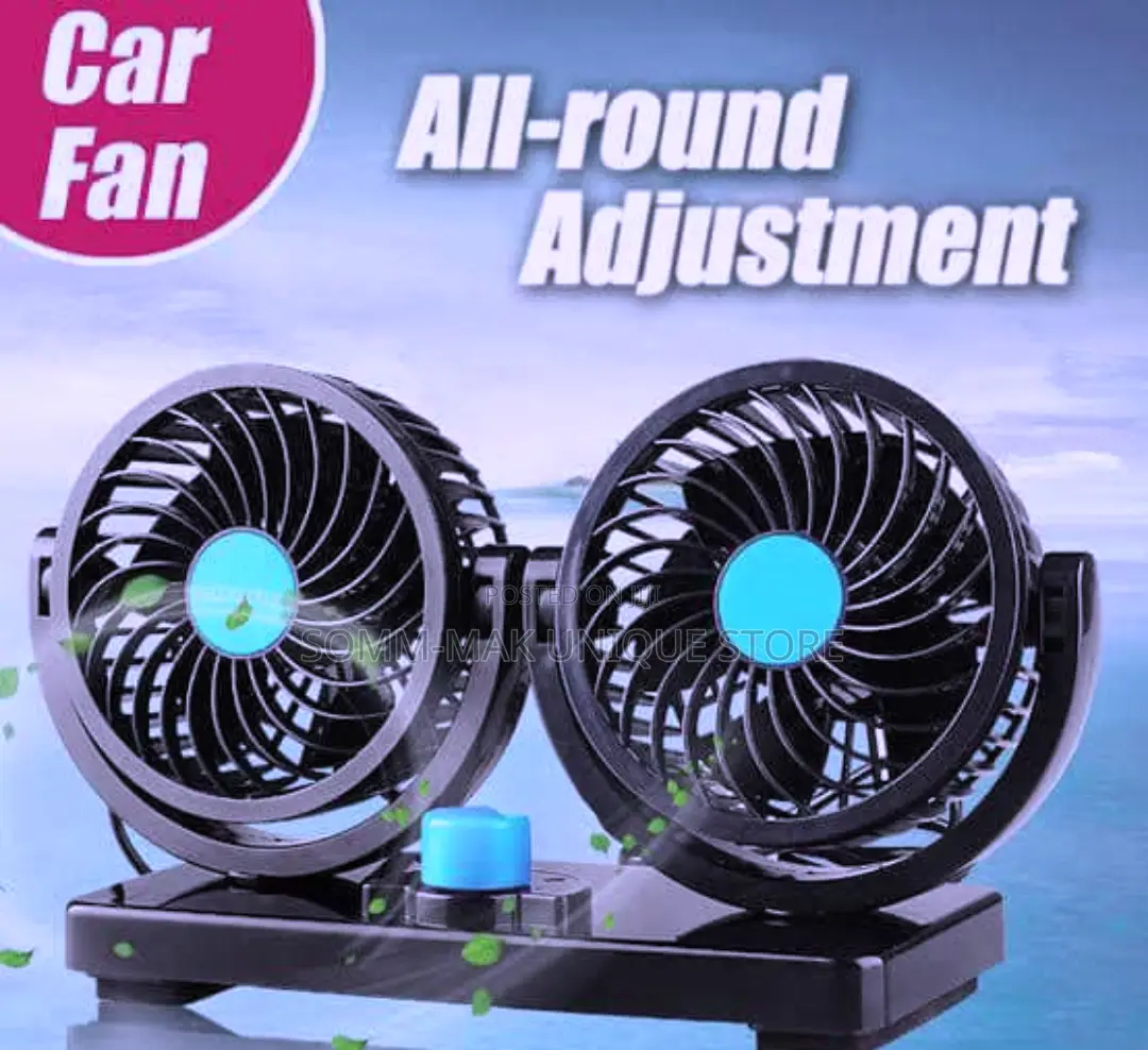 Double Headed Adjustable Vehicle / Car Fan