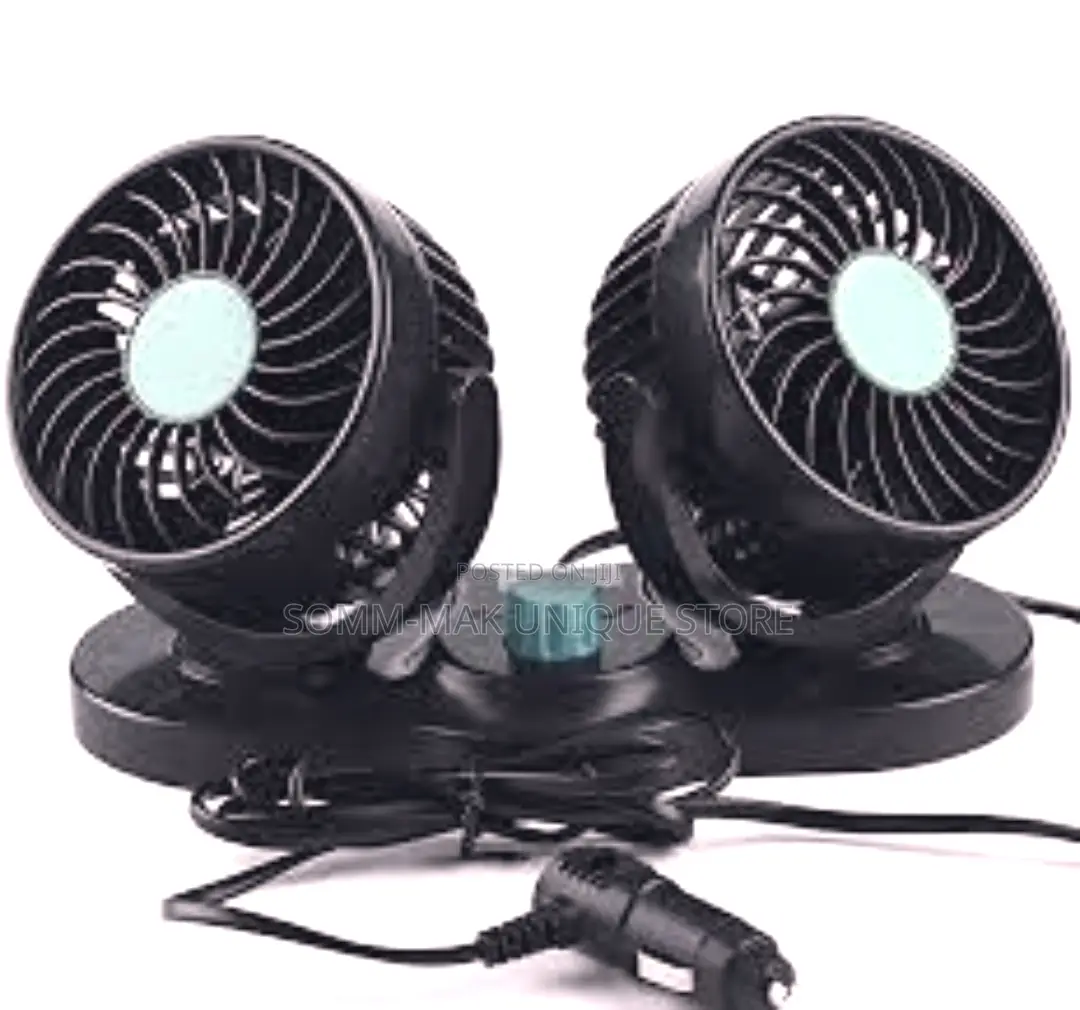 Double Headed Adjustable Vehicle / Car Fan