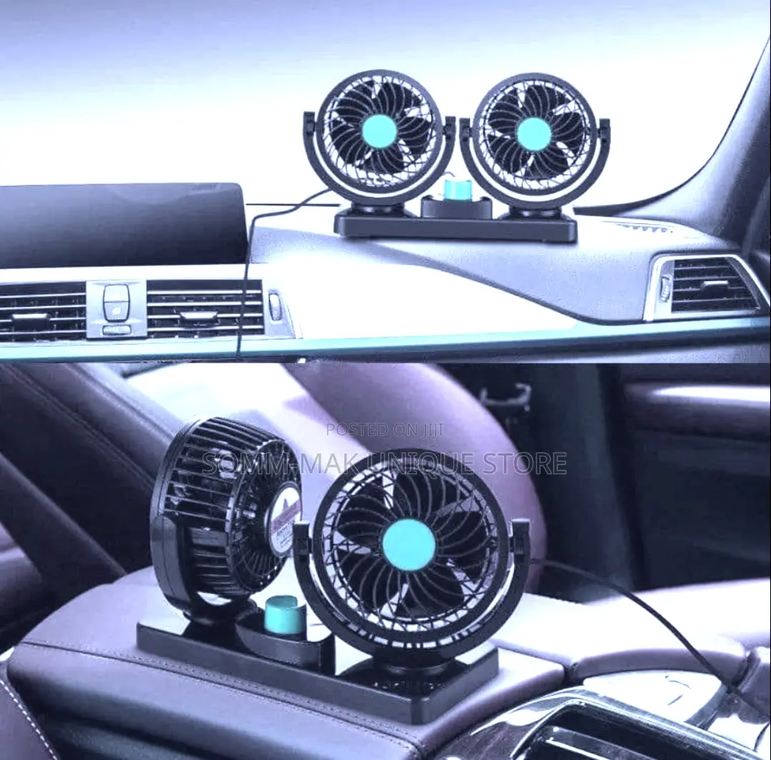 Double Headed Adjustable Vehicle / Car Fan