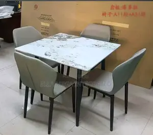 Marble Top Dining Set With 4 Seaters