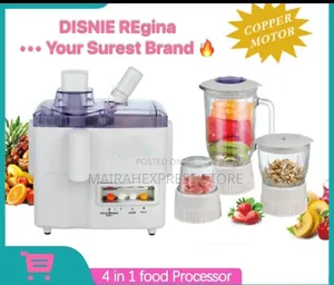 4in1 Food Processor - Juicer, Blender, Chopper, Grinder
