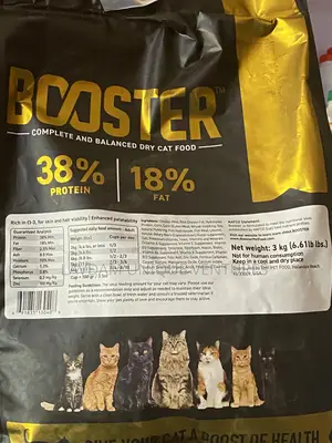 Booster Dry Cat Food – 3kg Available | Adult Cats