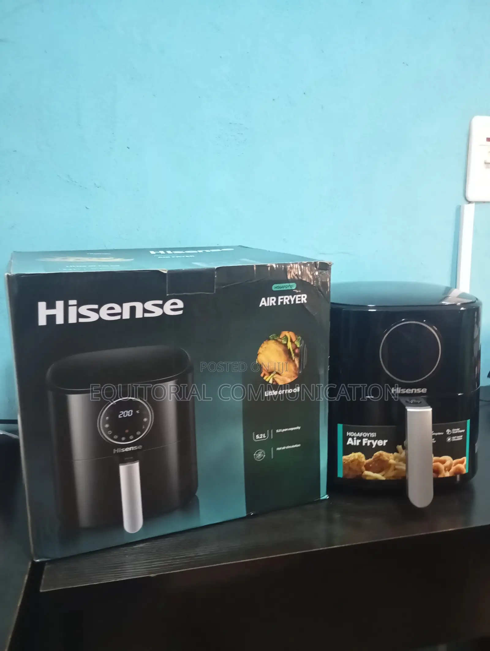 Temperature Control, Timer – Hisense 5.2l Fryer
