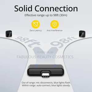  Wireless Lavalier Microphone for iPhone/Android Phones