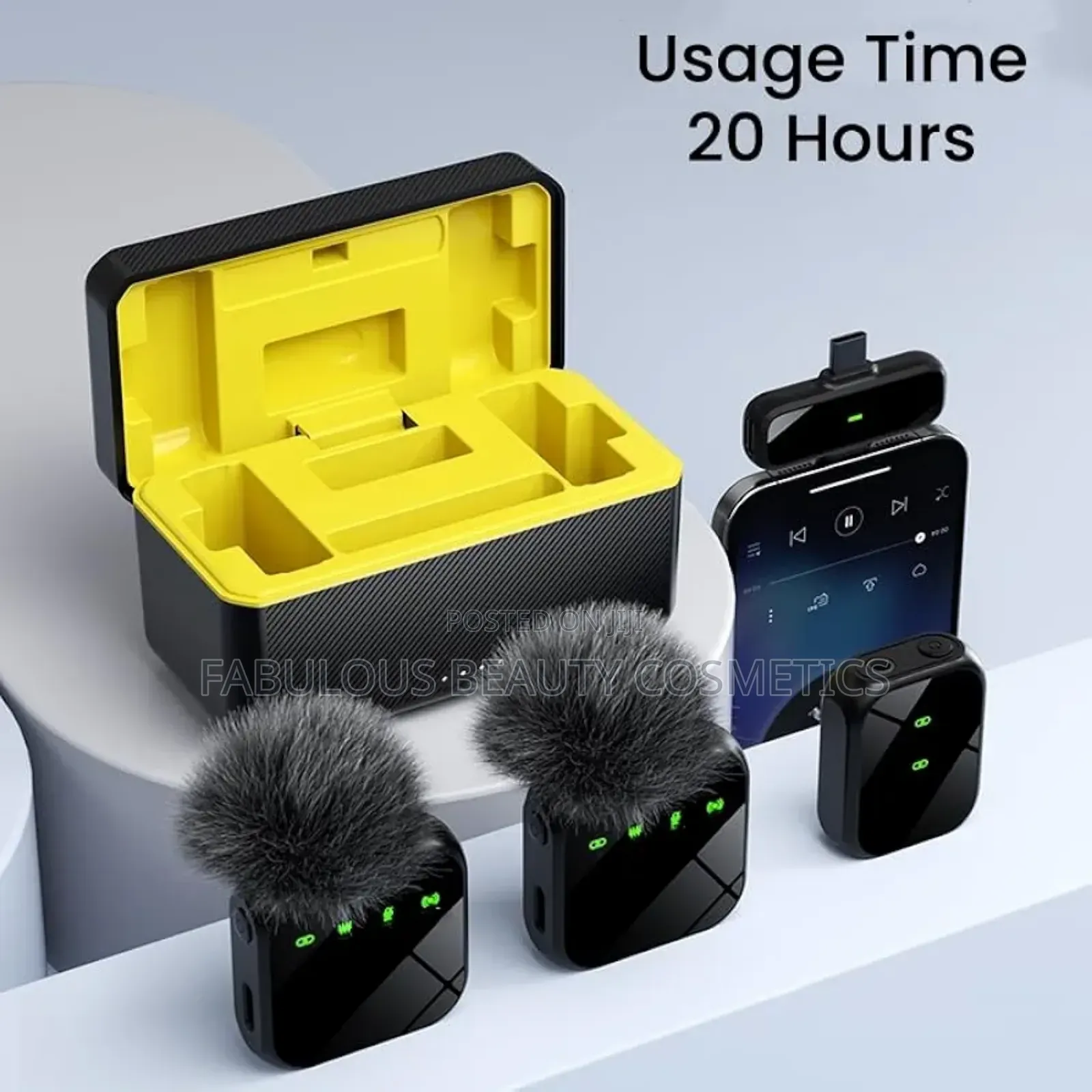  Wireless Lavalier Microphone for iPhone/Android Phones