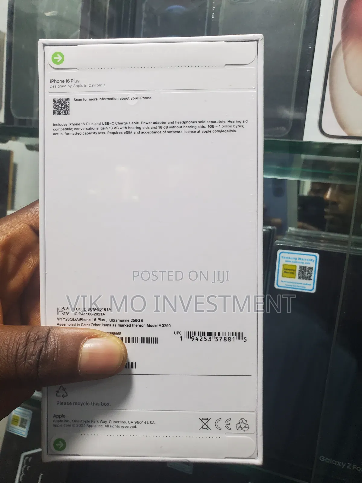 New Apple iPhone 16 Plus 256 GB