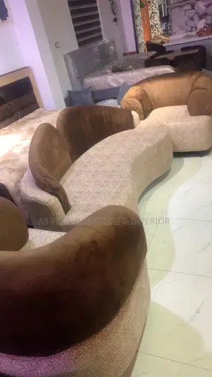 3,1,1 Nude And Brown Sofa Set