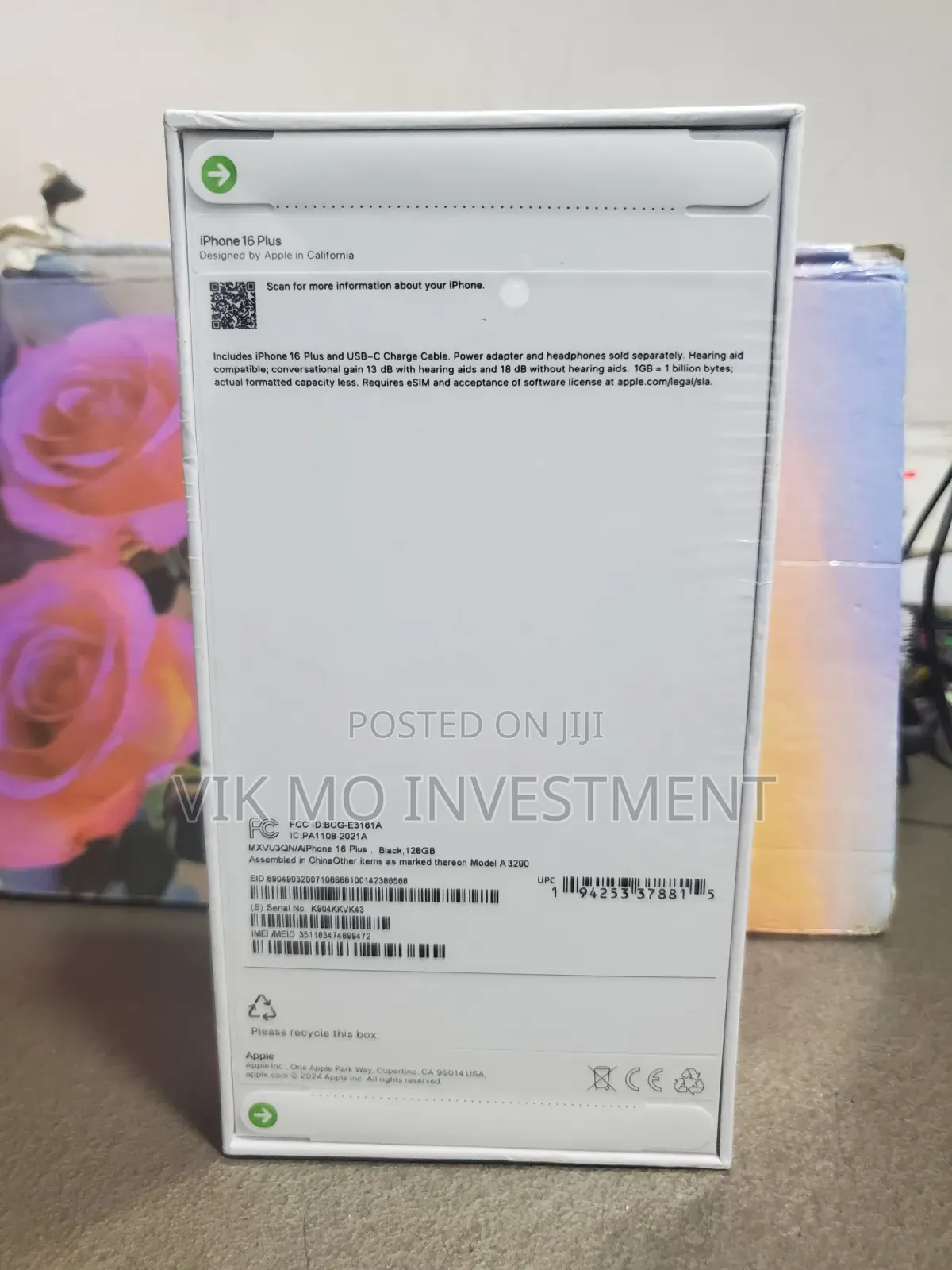 New Apple iPhone 16 Plus 128 GB