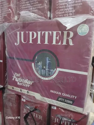 Jupiter 220ah 12v Tubular Battery Tested and Trusted