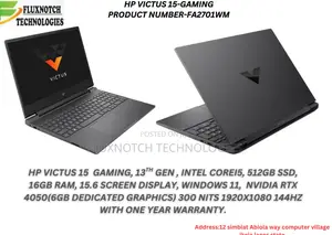 New Laptop HP Victus 15 16GB Intel Core I5 SSD 512GB