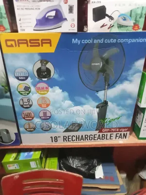 Qasa 18" Rechargeable Fan