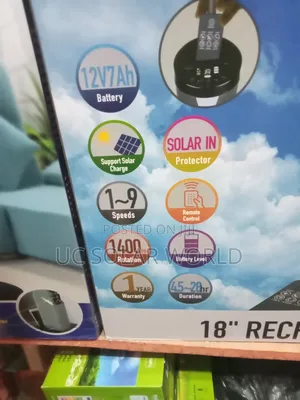 Qasa 18" Rechargeable Fan