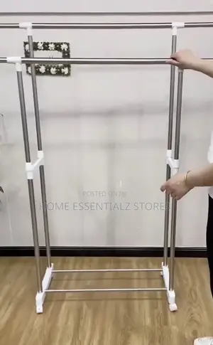 Extendable Drying Cloth Rack With Wheels