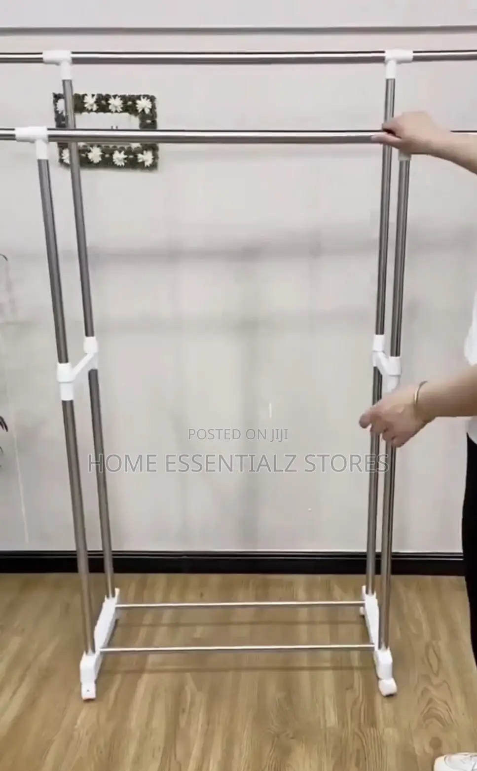 Extendable Drying Cloth Rack With Wheels