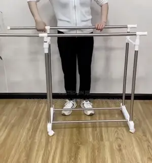 Extendable Drying Cloth Rack With Wheels