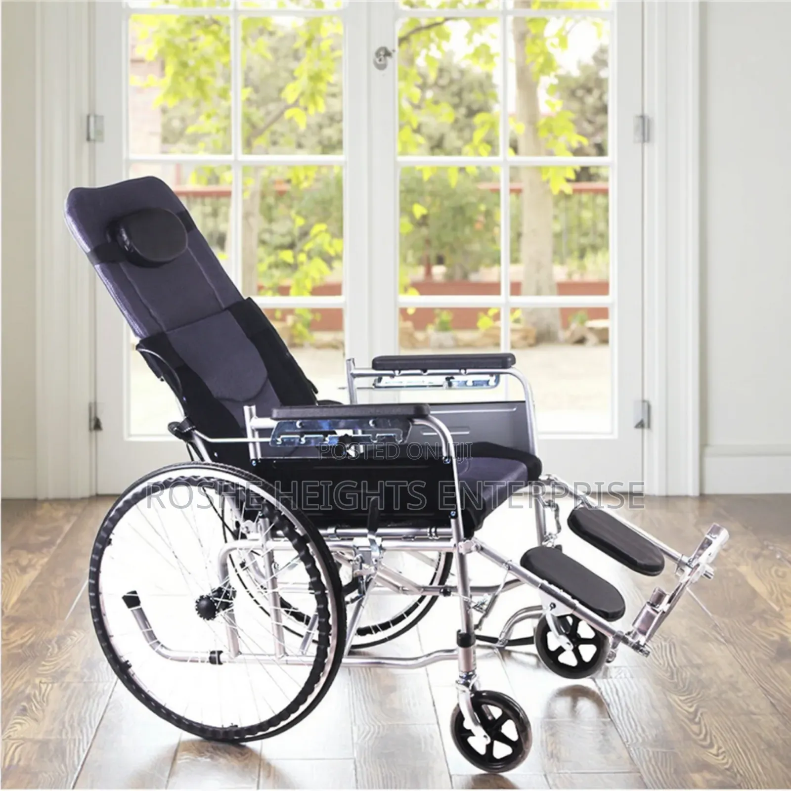 Reclining Commode Wheelchair