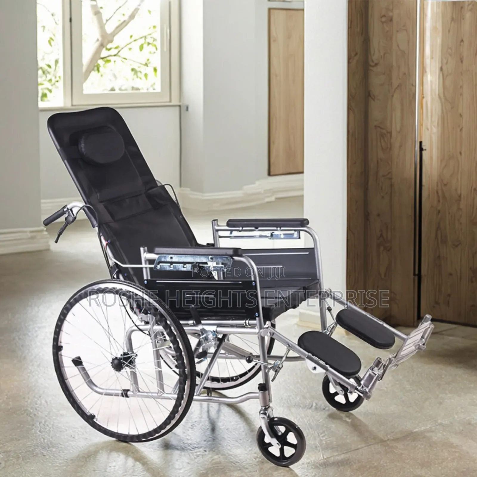 Reclining Commode Wheelchair